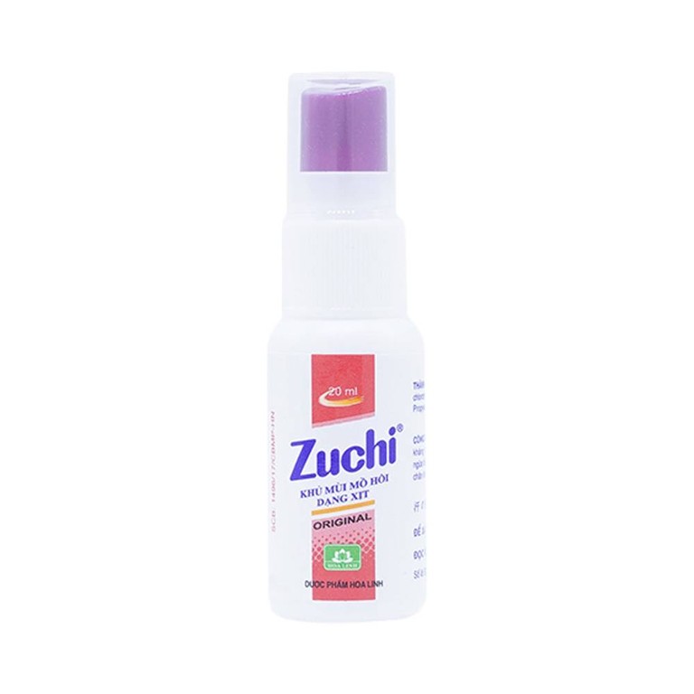 Xịt khử mùi Zuchi Hoa Linh ngăn ngừa hôi nách, hôi chân (20ml)