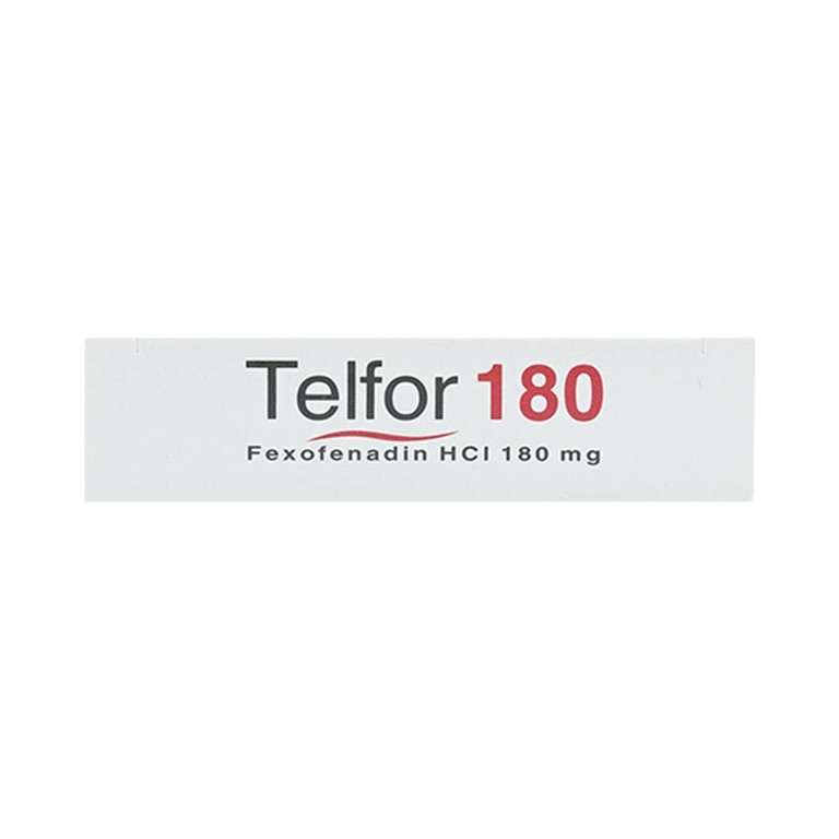 Thuốc Telfor 180 DHG điều trị triệu chứng của bệnh mày đay (2 vỉ x 10 viên)