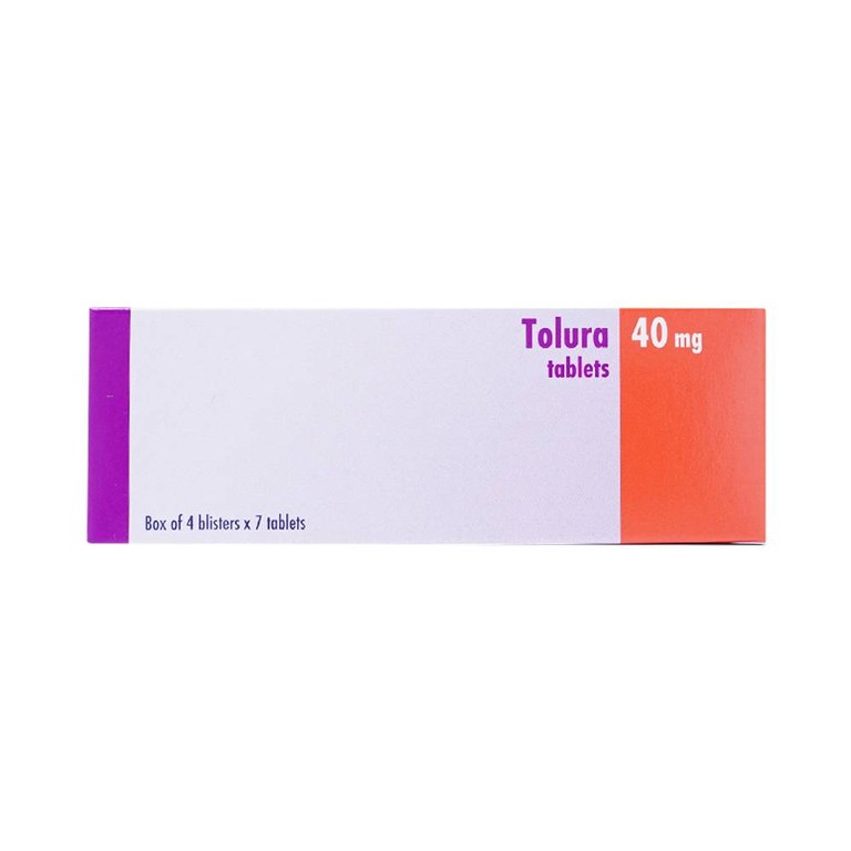 Thuốc Tolura Tablets 40mg Krka điều trị cao huyết áp (4 vỉ x 7 viên)