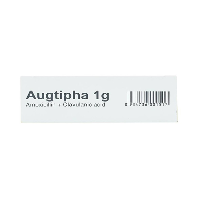 Thuốc Augtipha 1g Tipharco điều trị nhiễm khuẩn (2 vỉ x 10 viên) 