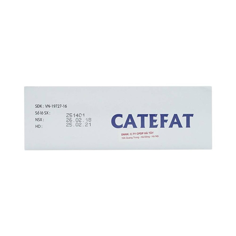 Dung dịch uống Catefat Cho-A điều trị đau thắt ngực, nhồi máu cơ tim (20 ống x 10ml)