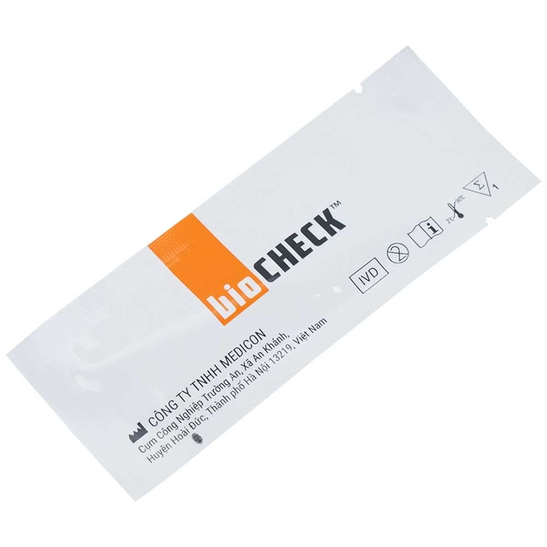 Que thử phát hiện ngày rụng trứng Bio Check cho kết quả trong 5 - 10 phút (7 cái)