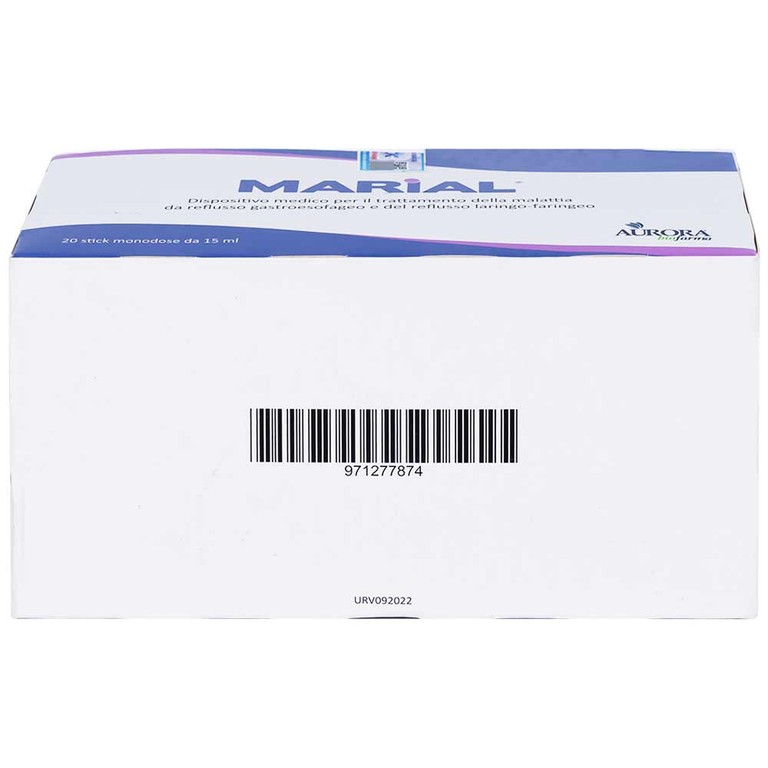 Marial Gel chống trào ngược dạ dày thực quản, bảo vệ, tái tạo và phục hồi niêm mạc họng (20 gói x 15ml)