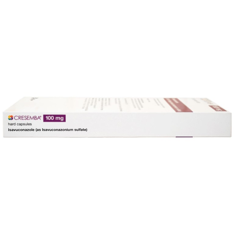 Thuốc Cresemba 100mg Pfizer điều trị nhiễm nấm Aspergillus xâm lấn và nhiễm nấm Mucorales (2 vỉ x 7 viên)