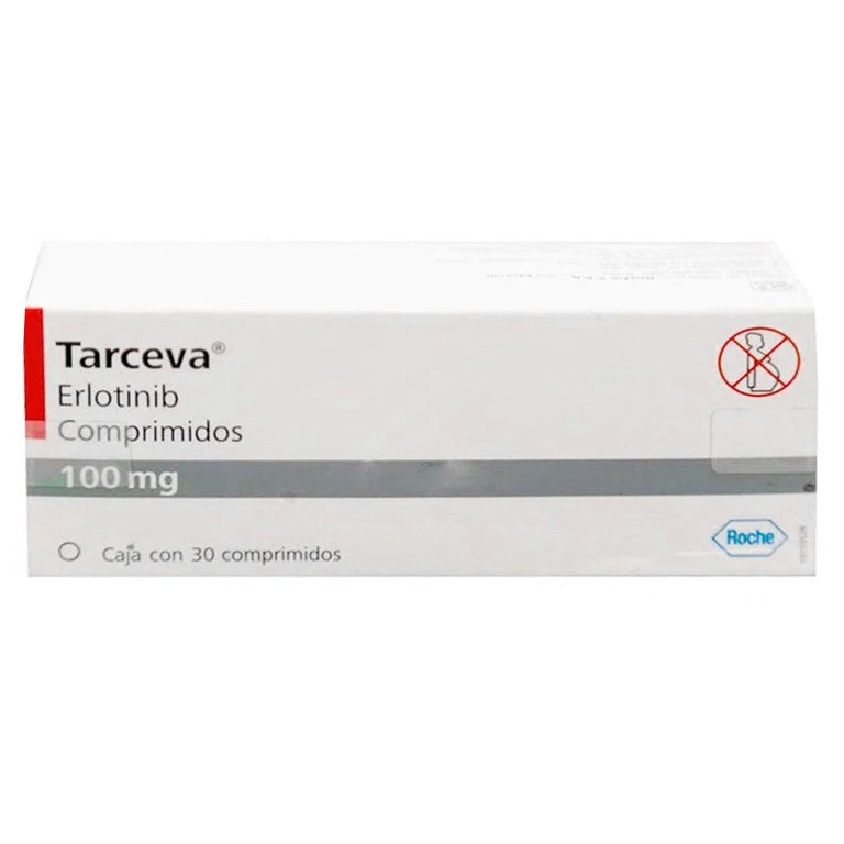 Thuốc Tarceva 100mg Roche hỗ trợ điều trị ung thư phổi không phải tế bào nhỏ, ung thư tụy (3 vỉ x 10 viên)