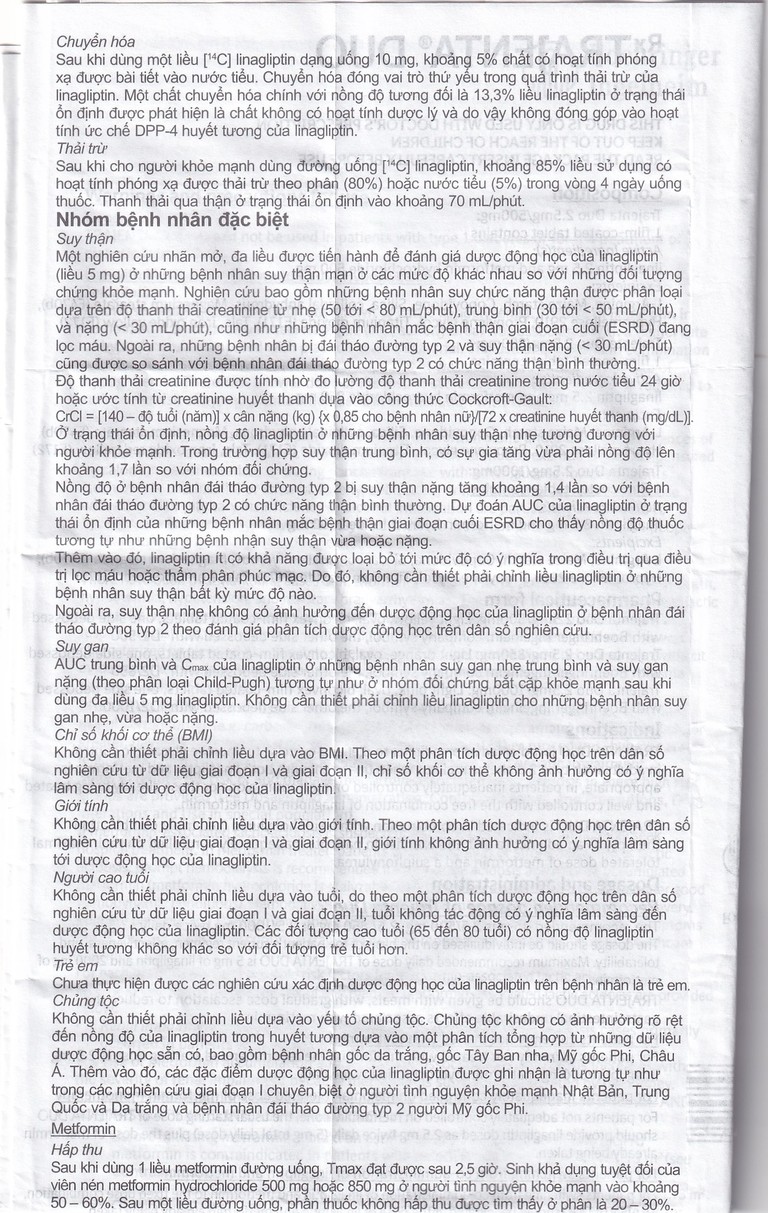 Thuốc Trajenta Duo 2.5mg/850mg Boehringer điều trị đái tháo đường típ 2 (14 viên)