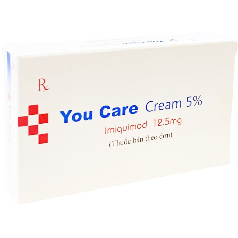 Thuốc You Care Cream 5% điều trị mụn cóc sinh dục ngoài và hậu môn(12 gói)