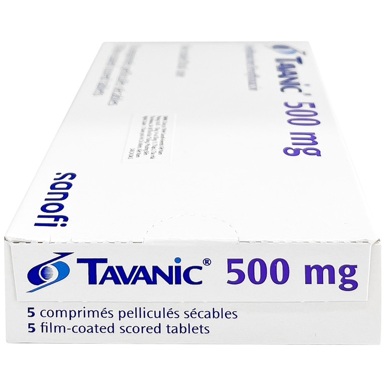 Thuốc Tavanic 500mg Sanofi điều trị nhiễm khuẩn do vi khuẩn (1 vỉ x 5 viên)