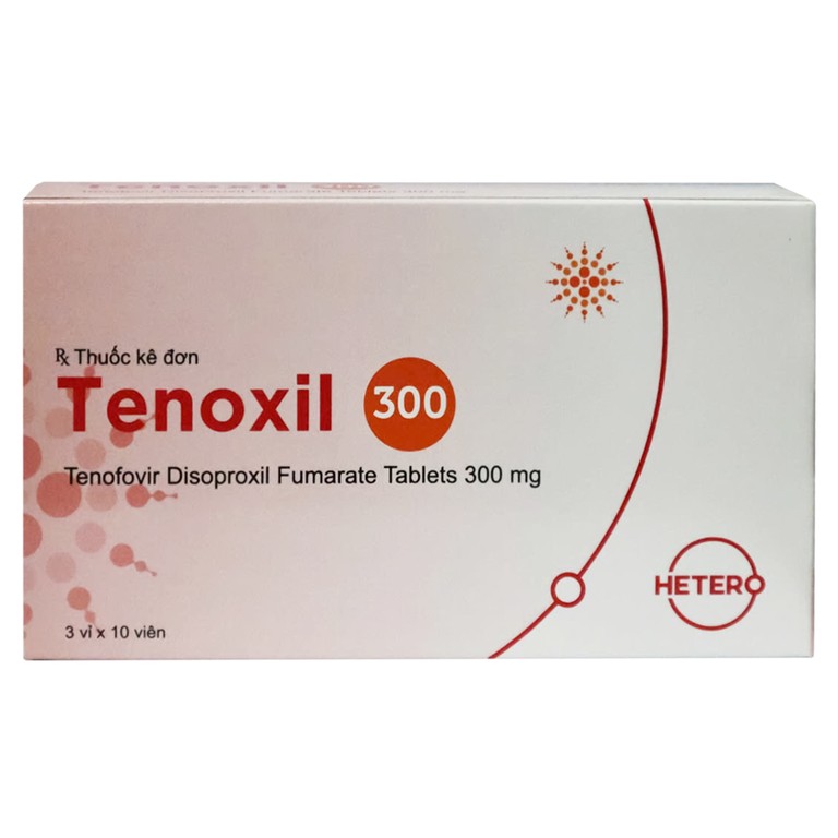 Thuốc Tenoxil Hetero điều trị viêm gan B mạn tính (3 vỉ x 10 viên)