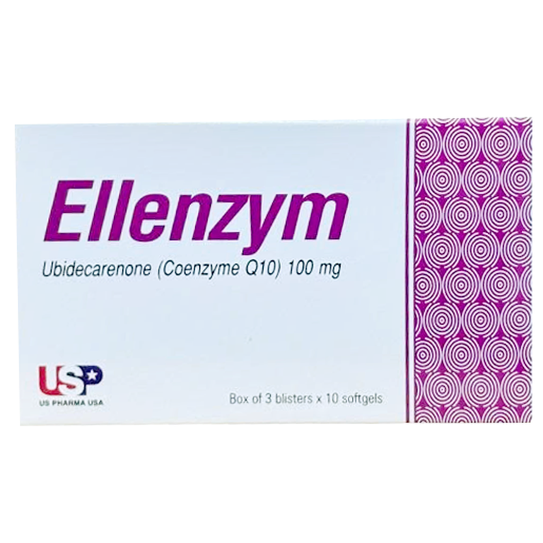 Thuốc Ellenzym 100mg USP hỗ trợ làm giảm các triệu chứng suy tim mạn tính (3 vỉ x 10 viên)