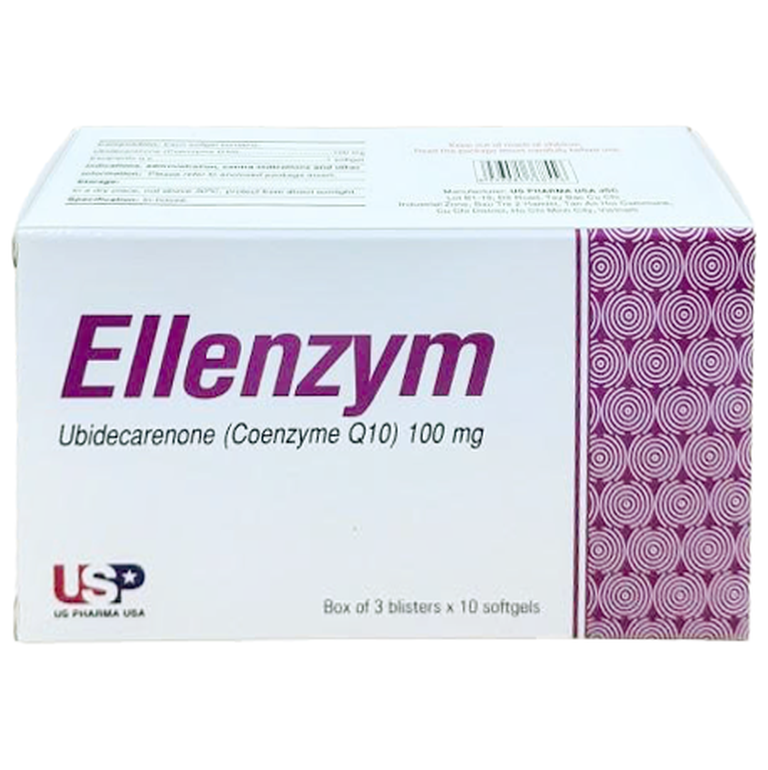 Thuốc Ellenzym 100mg USP hỗ trợ làm giảm các triệu chứng suy tim mạn tính (3 vỉ x 10 viên)