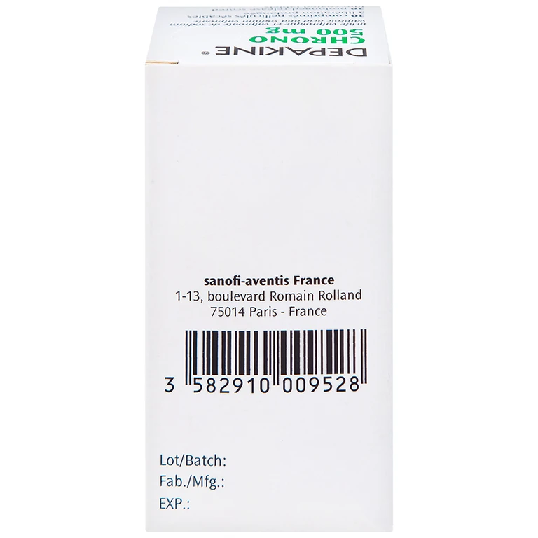 Depakine 500mg thuốc điều trị các thể động kinh (30 viên)