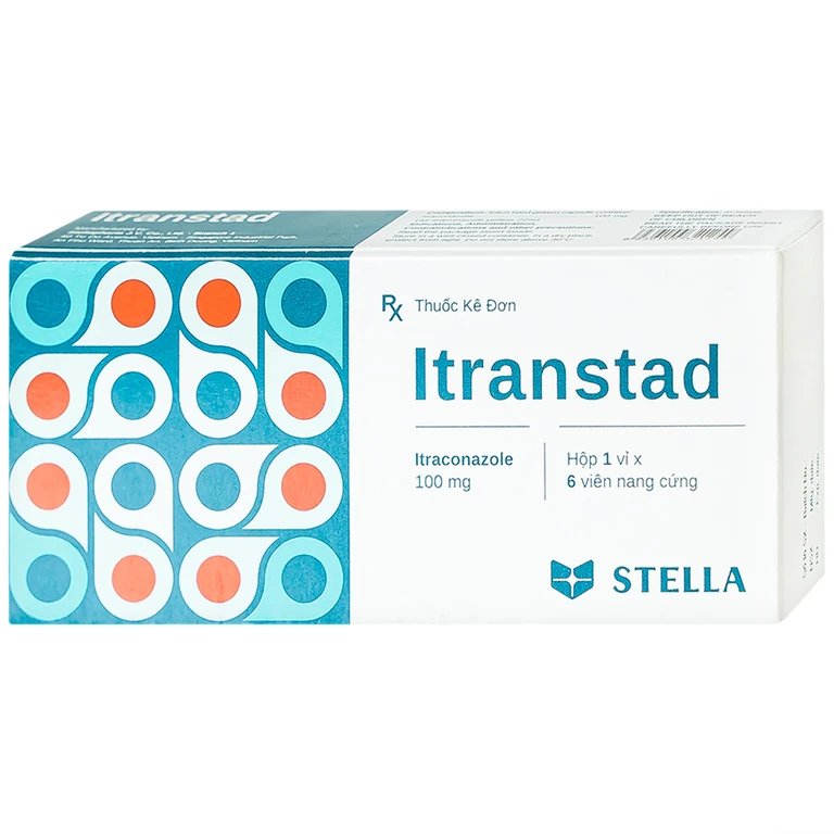 Itranstad 100mg: Thuốc kháng nấm, trị nấm da, lang ben