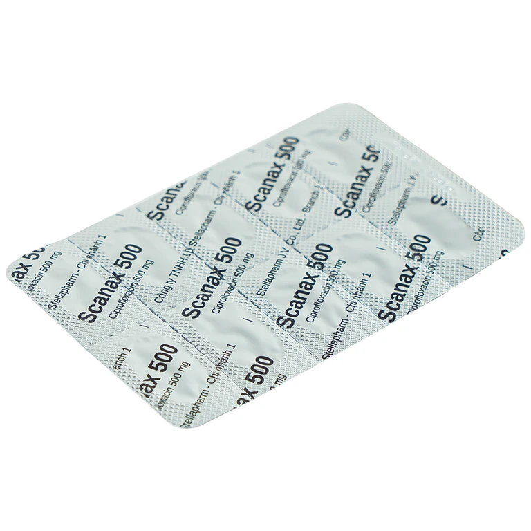 Thuốc Scanax 500mg Stella điều trị nhiễm khuẩn (50 viên)