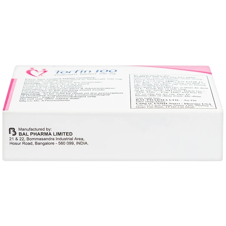 Thuốc Torfin 100mg Bal Pharma điều trị các tình trạng rối loạn cương ...