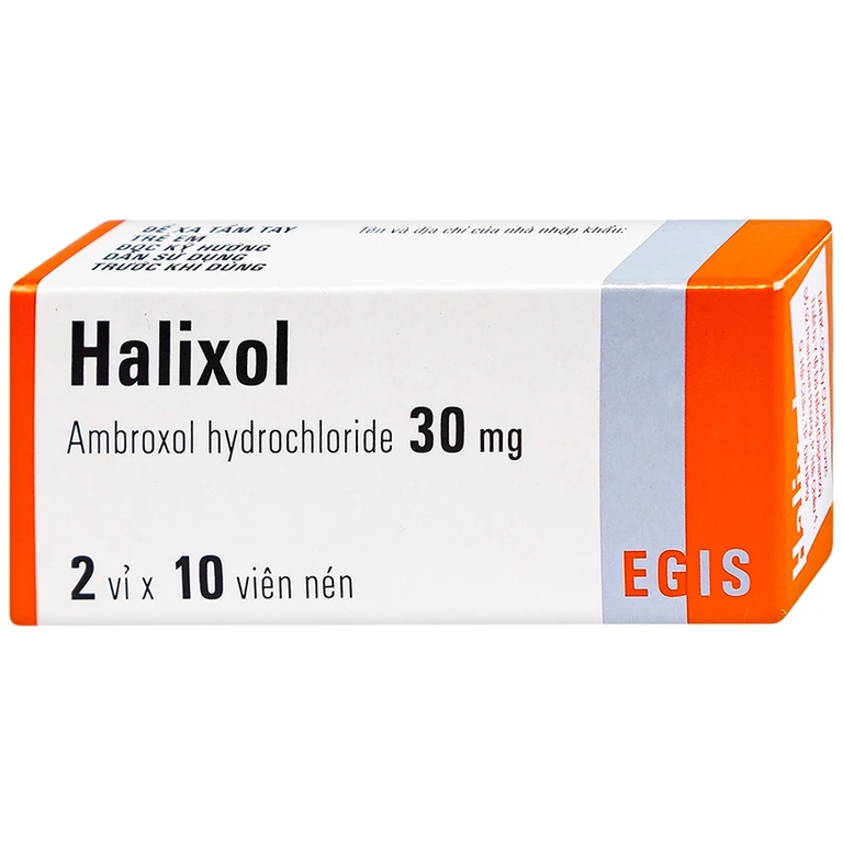 Thuốc Halixol 30mg Egis Pharma điều trị hen phế quản và viêm phế quản ...