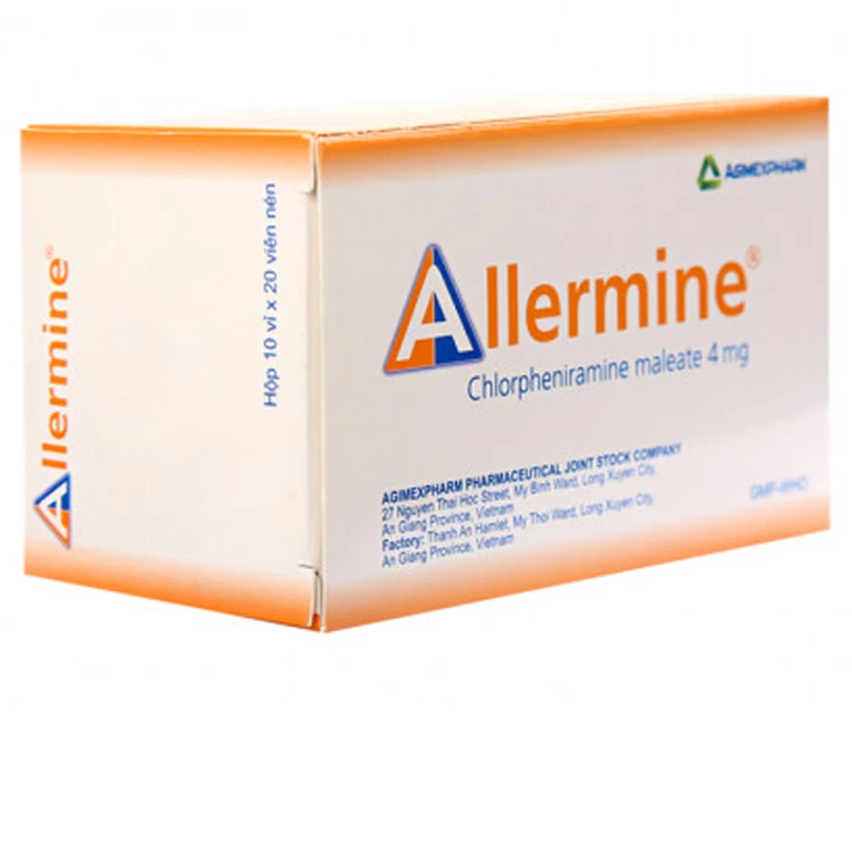 Allermine 4mg (Hộp 10 vỉ x 20)
