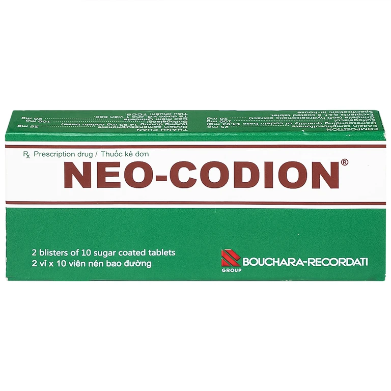 Neo-Codion Pháp trị ho do kích ứng, ho khan (2 vỉ x 10 viên)