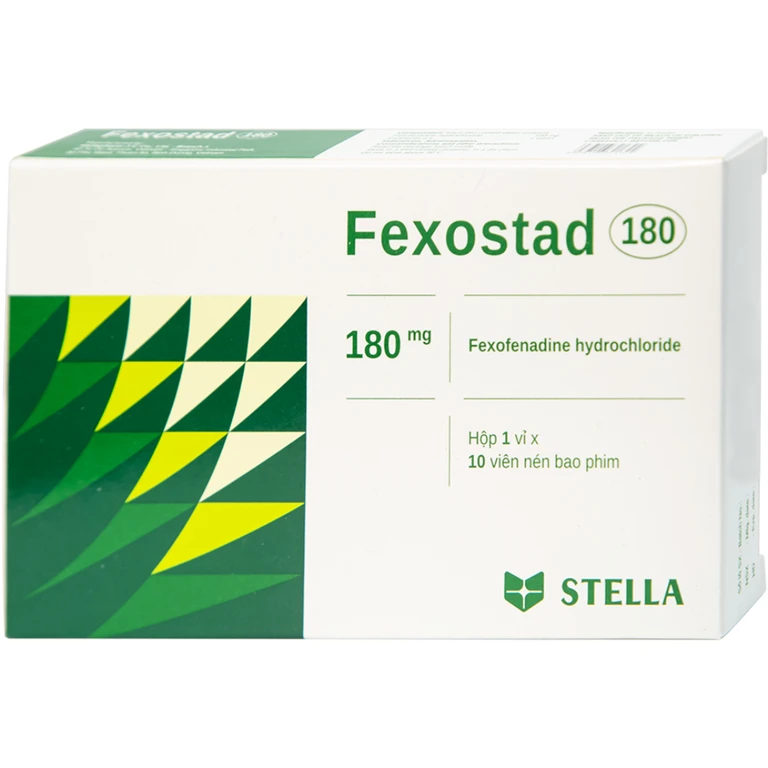 Fexostad 180 (Hộp 1 vỉ x 10 viên)
