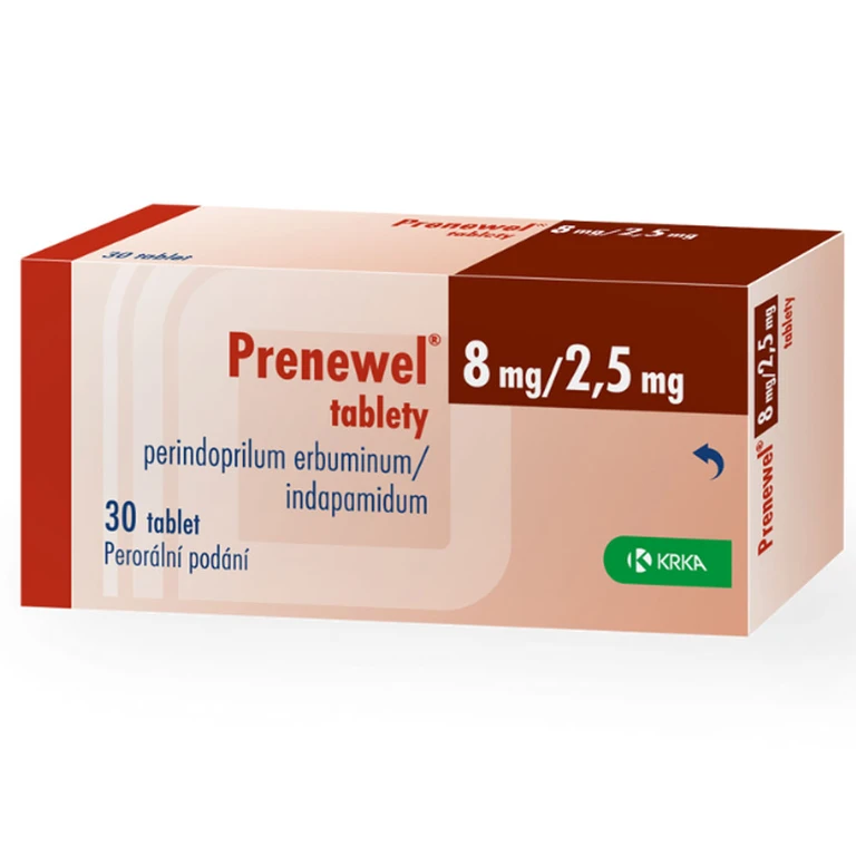 Thuốc Prenewel Tablety 8mg/2,5mg Krka điều trị tăng huyết áp (3 vỉ x 10 ...
