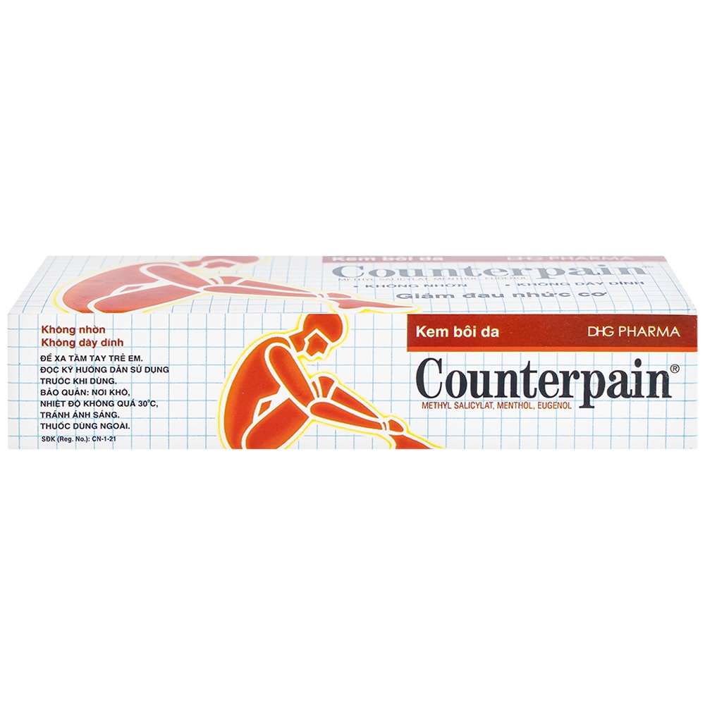 Hình ảnh Kem bôi da Counterpain DHG giảm đau cơ, đau do bệnh thấp khớp, bong gân (30g)