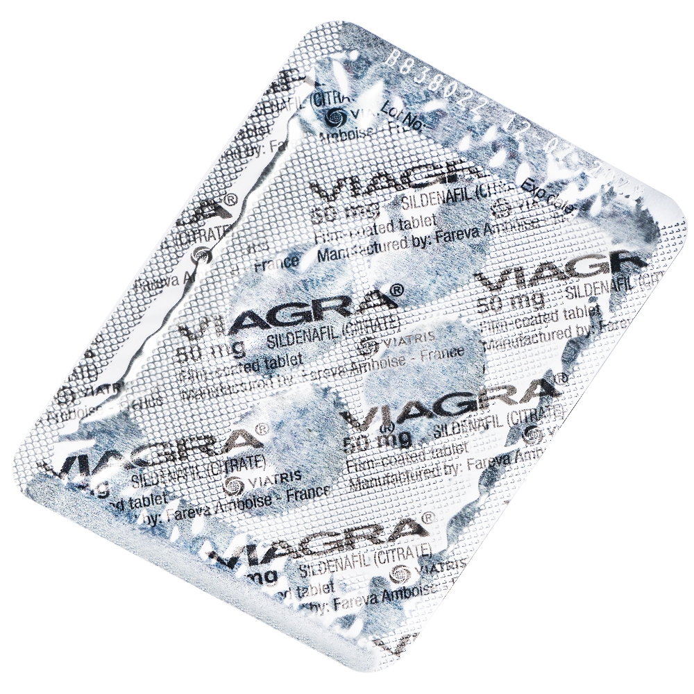 Hình ảnh Thuốc Viagra 50mg Viatris điều trị rối loạn cương dương (1 vỉ x 4 viên)