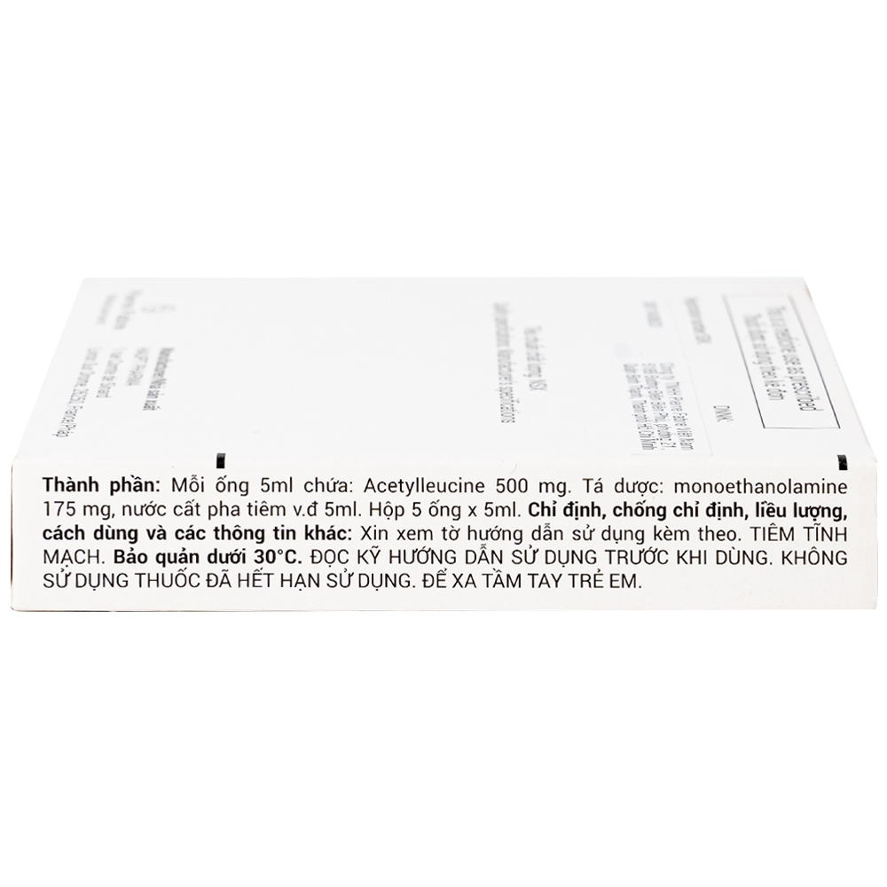 Hình ảnh Thuốc tiêm Tanganil 500mg/5ml Pierre Fabre điều trị triệu chứng các cơn chóng mặt (1 vỉ x 5 ống x 25ml)