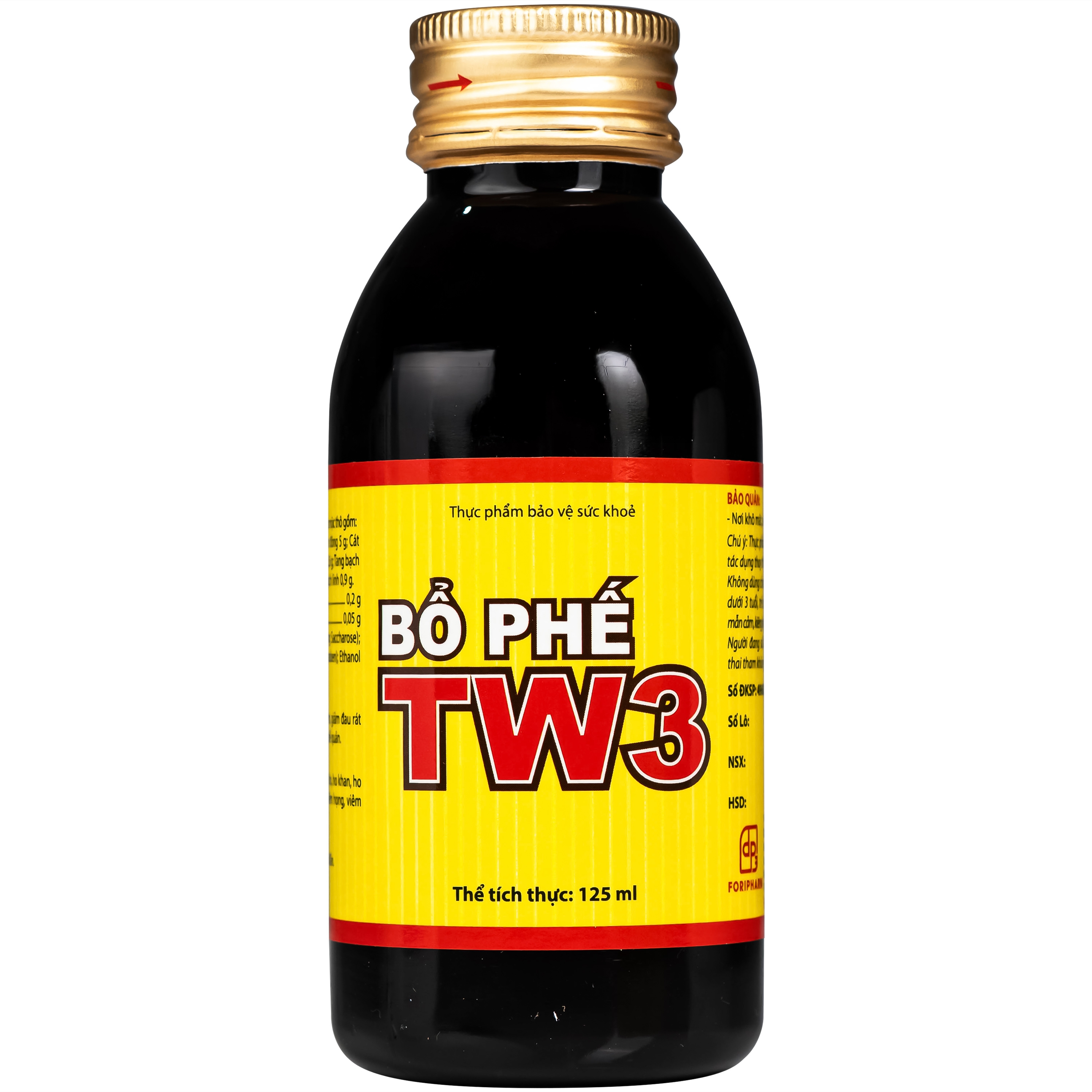 Hình ảnh Siro Bổ Phế giảm ho rát họng TW3 (125ml)
