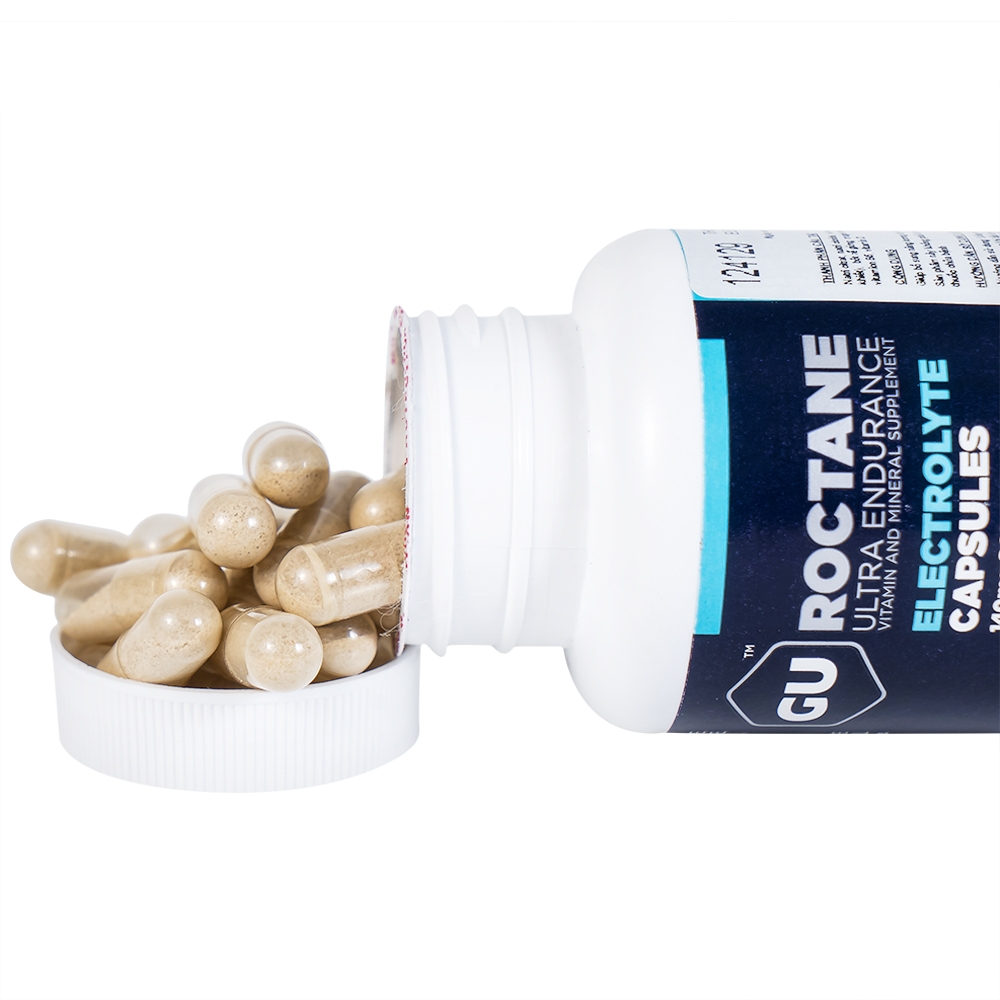 Hình ảnh Viên muối điện giải GU Roctane Electrolyte Capsules bổ sung năng lượng và chất điện giải (50 viên)