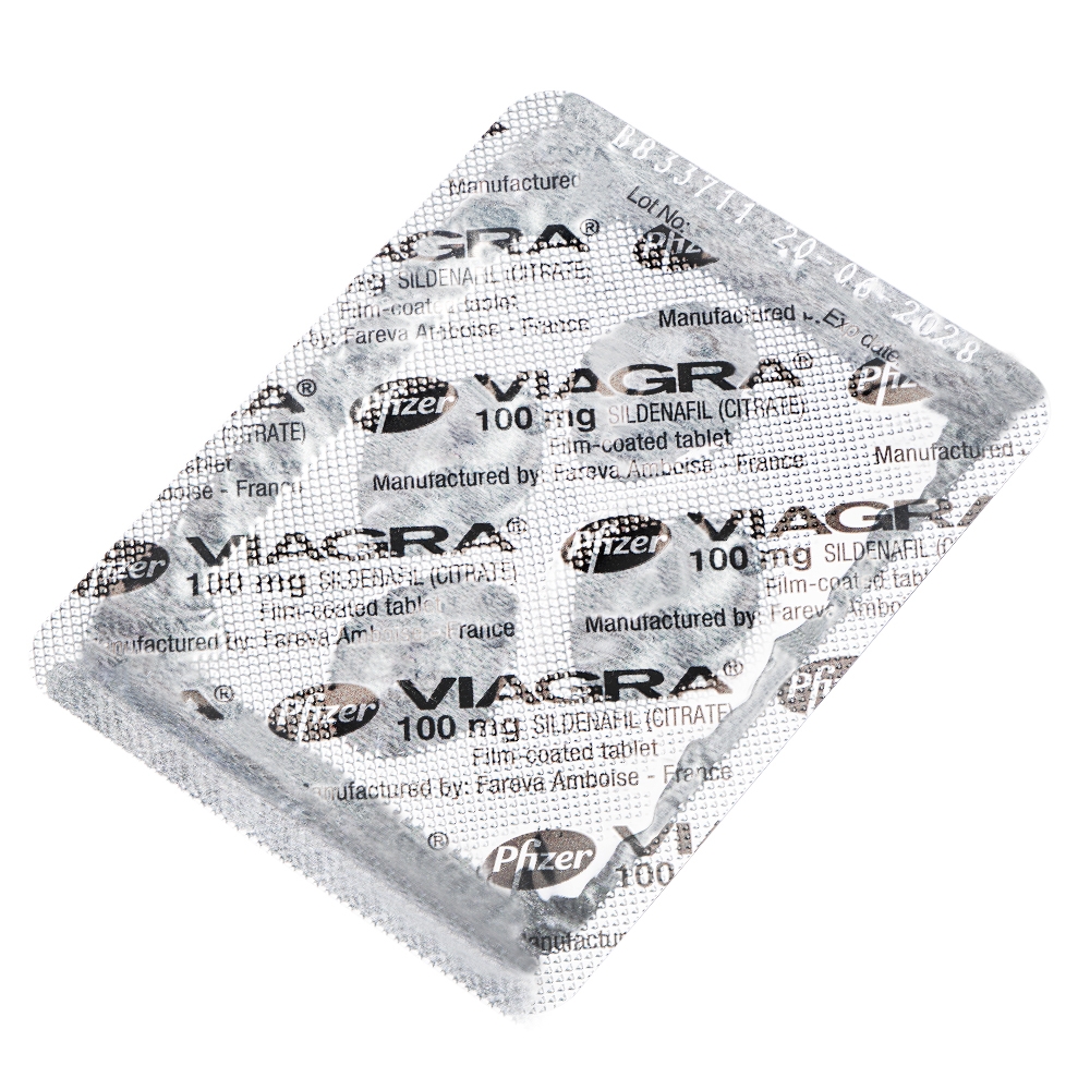 Hình ảnh Thuốc Viagra 100mg Viatris điều trị rối loạn cương dương (1 vỉ x 4 viên)
