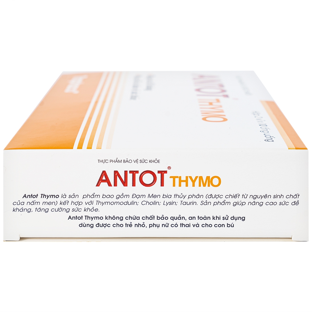 Hình ảnh Dung dịch uống Antot Thymo Traphaco tăng cường sức đề kháng (2 vỉ x 10 ống x 10ml)
