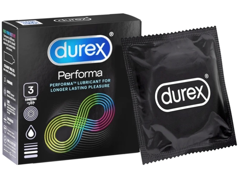 Bao cao su kéo dài thời gian quan hệ Durex Performa