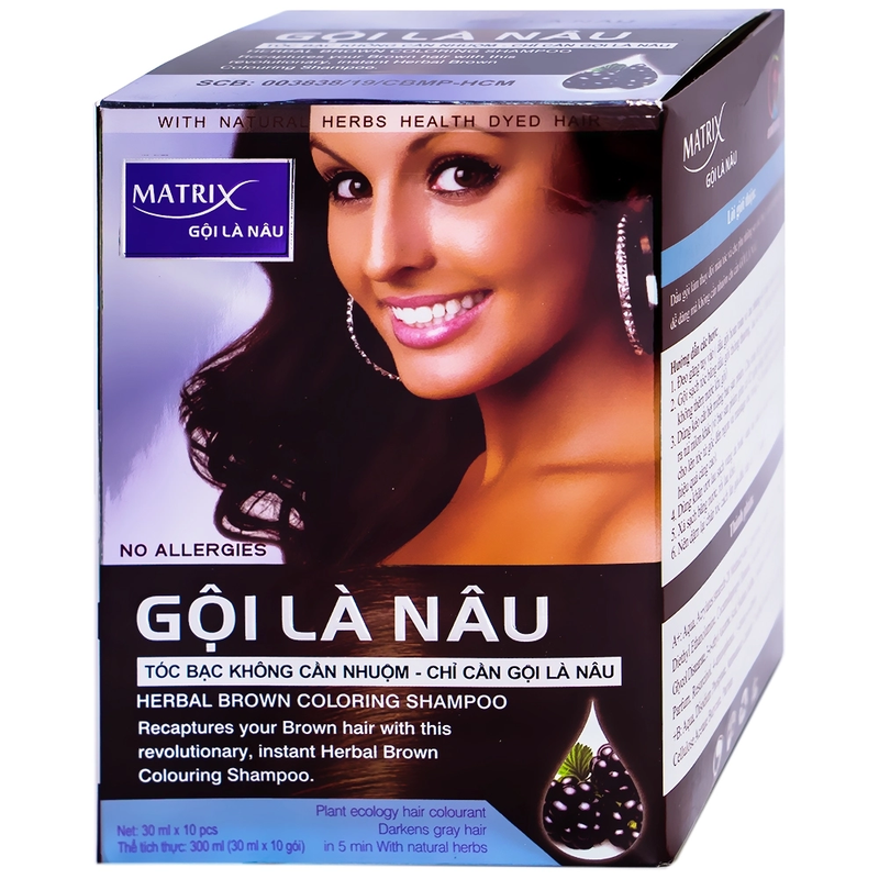 Dầu gội nhuộm tóc Gội Là Nâu Matrix