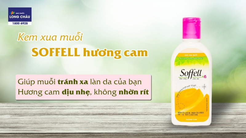 Kem chống muỗi Soffell hương cam 60ml