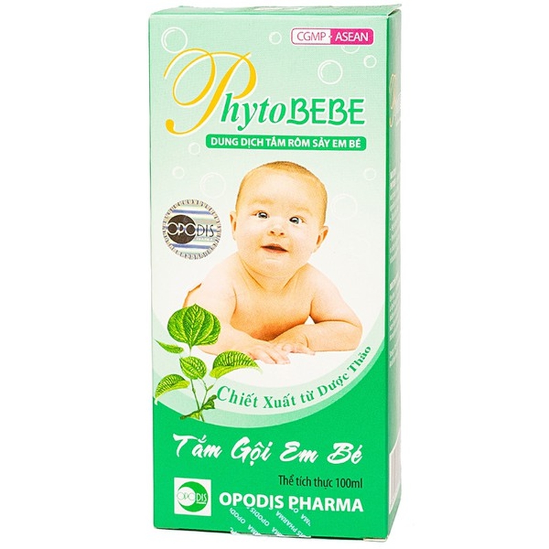 Dung dịch tắm rôm sẩy em bé Phyto Bebe 100ml