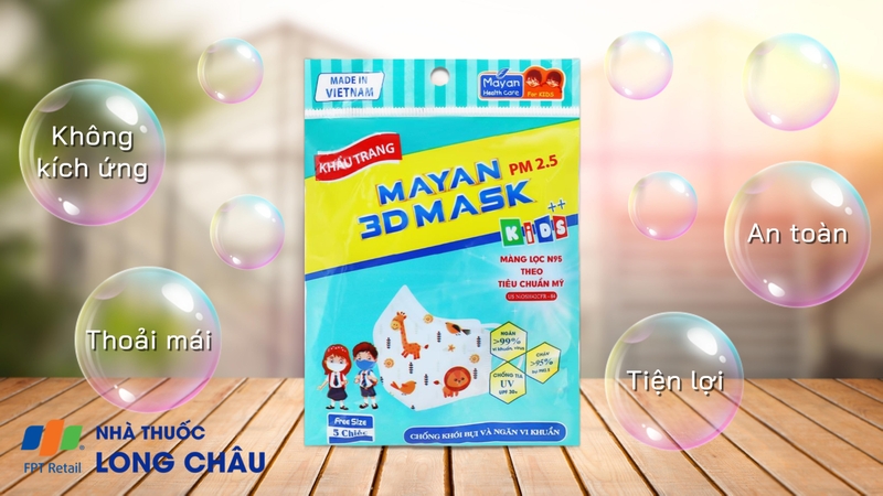 khẩu trang mayan chính hãng giá tốt nhà thuốc long châu