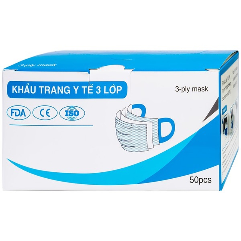 Khẩu Trang Y Tế Cao Su Vn 3 Lớp