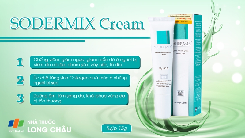thuốc bôi Sodermix giá tốt tại nhà thuốc Long Châu