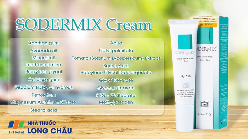 Kem bôi Sodermix Cream 15g giá tốt chính hãng 100%