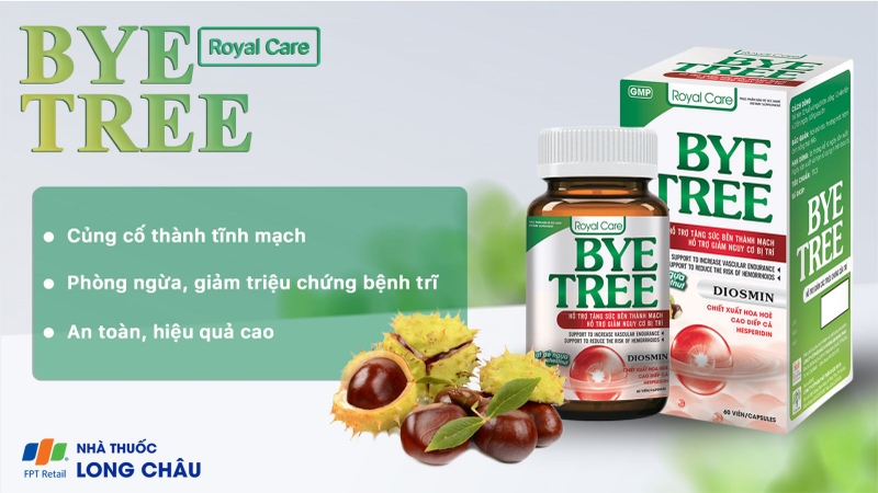 Viên Uống Giảm Nguy Cơ Bị Trĩ Byetree Royal Care 60 Viên 1