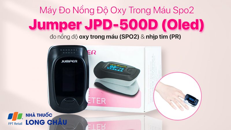 Máy Đo Nồng Độ Oxy Trong Máu Spo2 Jumper JPD-500D (Oled) 1
