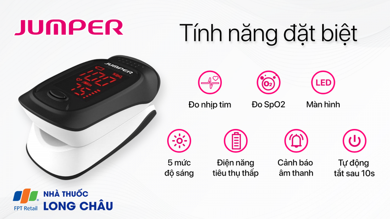 Máy Đo Nồng Độ Oxy Trong Máu Spo2 Jumper JPD-500D (Oled) 1