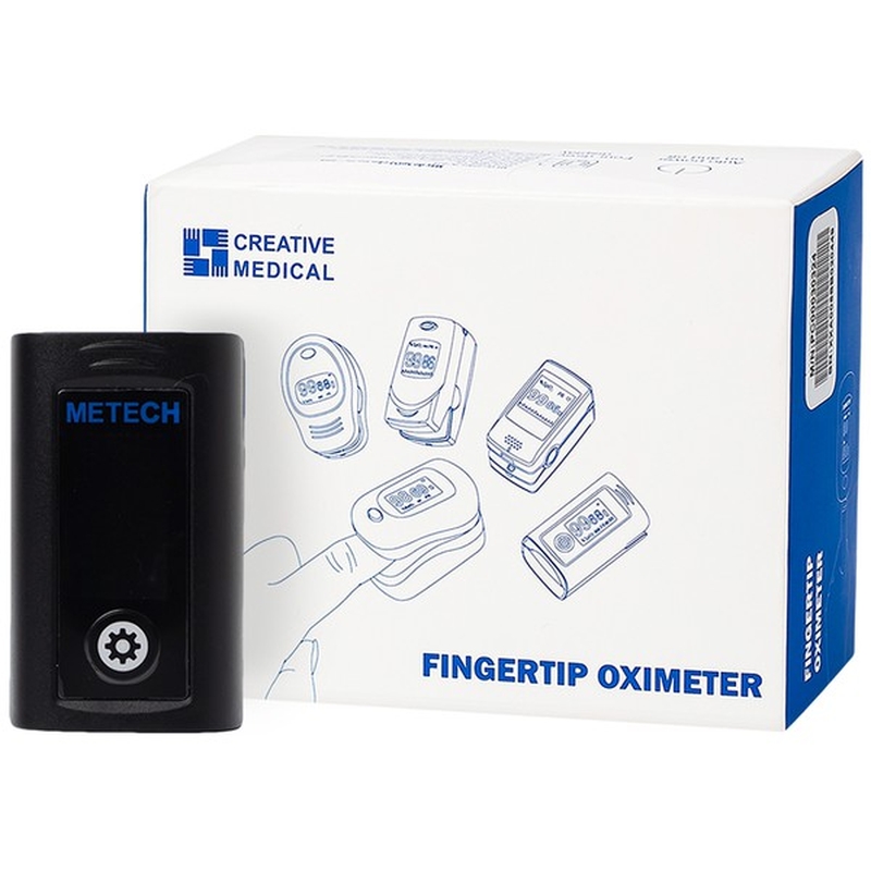 Máy Đo Nồng Độ Oxy Trong Máu Spo2 Metech - Pc - 60A giúp xác định độ bão hoà oxy trong máu nhanh chóng tại nhà