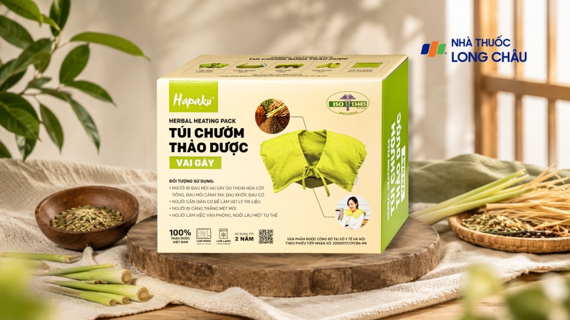 Túi chườm thảo dược vai gáy Hapaku