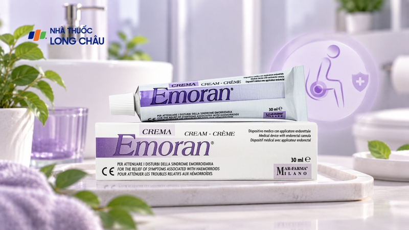 Kem bôi trĩ Emoran điều trị trĩ và viêm trực tràng