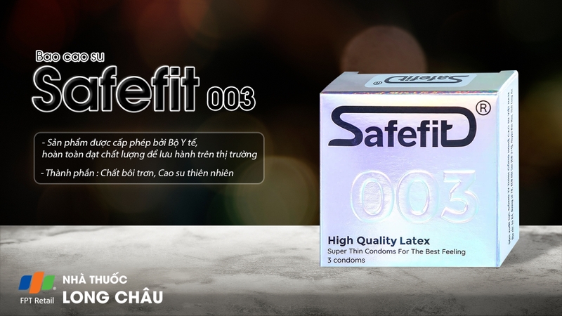 BCS SIÊU MỎNG NHIỀU GEL BÔI TRƠN 003 S52 SAFEFIT HỘP 3 CÁI 1