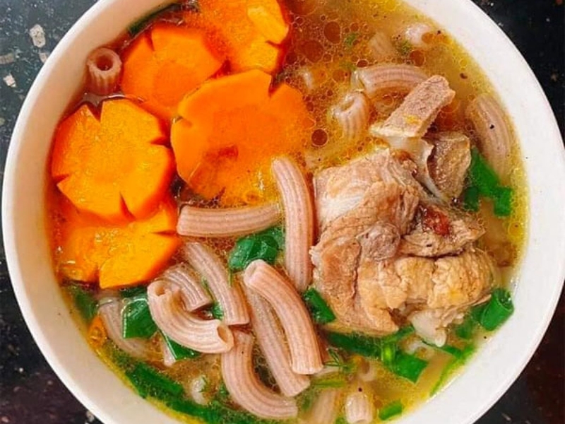 100g nui gạo lứt bao nhiêu calo và một số món ngon từ nui gạo lứt 3