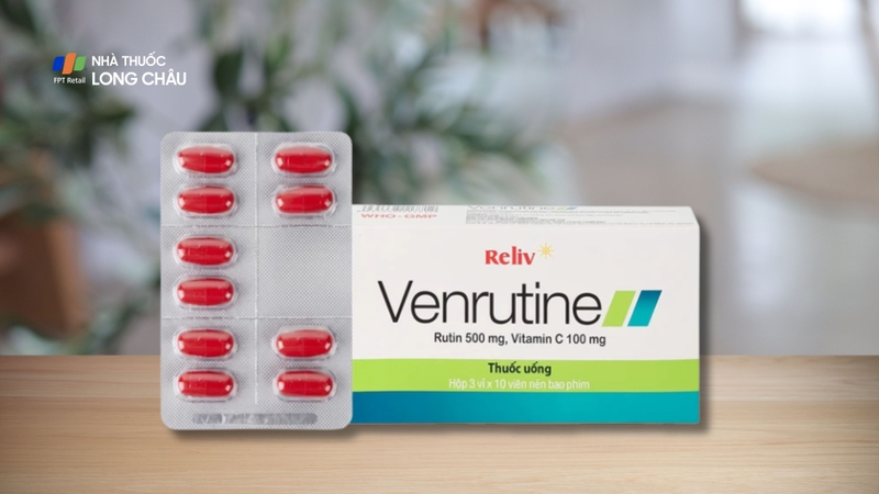 Venrutine giúp cải thiện độ bền thành mạch, giảm phù nề và hạn chế chảy máu búi trĩ