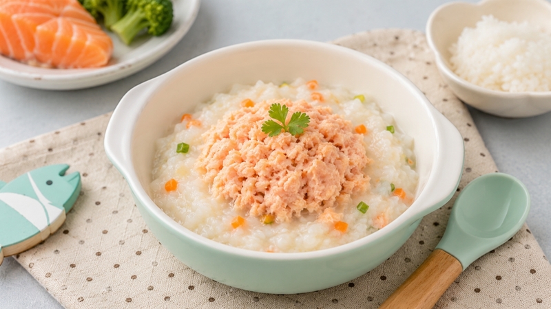 Cá hồi hấp nghiền có hương vị béo nhẹ, thịt mềm