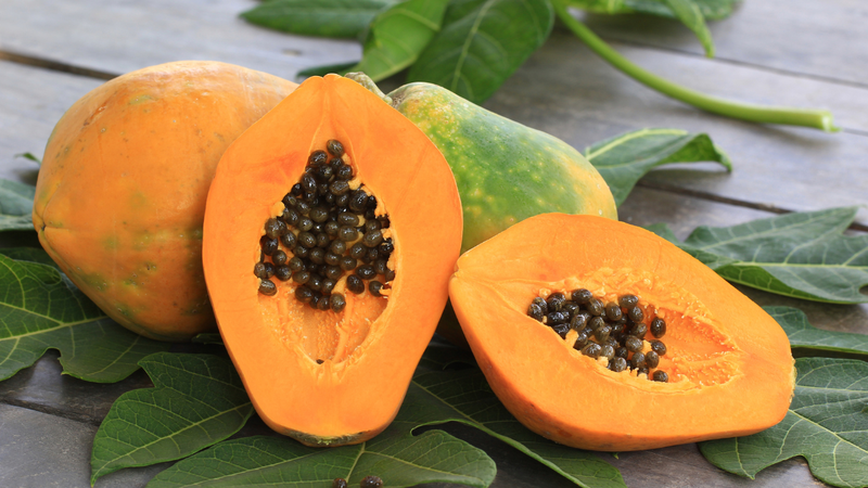 Đu đủ chín chứa lượng fructose khá cao
